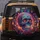 Sugar Skull Calavera Floral Hearts - Day of the Dead Gift for Festival Lover Spare Tire Cover - 5