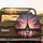 Eiffel Tower Parisian Streetlights Sunset Reflective Avenue Cityscape - Travel Lover Gift Spare Tire Cover - 2