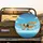 Yellow Biplane Water Skis Flying Over Blue Water and Clouds - Outdoor Adventure Gift Spare Tire Cover - 2