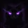 Sleek Black Cat Glowing Purple Eyes - Home Decor Gift for Cat Lover Spare Tire Cover - 6