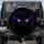 Sleek Black Cat Glowing Purple Eyes - Home Decor Gift for Cat Lover Spare Tire Cover - 1