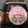 Pink Flamingos Tropical Leaves Pink Blossoms Hearts - Tropical Lifestyle Gift Spare Tire Cover - 5