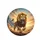 Lion Roaring Golden Mane Mountain Craggy Boulders Sun-Drenched Plain - Wildlife Lover Gift Spare Tire Cover - 4