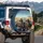 Screaming Skeletons Driving Desert Highway Vehicle - Vehicle Accessory Gift for Road Trip Lovers Spare Tire Cover - 3