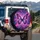 Iridescent Purple Butterfly Cosmic Nebula - Traveler Gift for Galaxy Lover Spare Tire Cover - 3