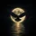 Majestic Eagle Luminous Full Moon Golden Water Reflection Night Sky - Outdoor Lifestyle Gift Spare Tire Cover - 6