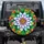 Stained Glass Flower Leaves Botanical Mosaic - Garden Lover Gift Spare Tire Cover - 1