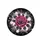 Dark Magenta Rose Floral Leaves Botanical Silhouettes - Home Decor Gift for Rose Lover Spare Tire Cover - 4