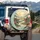 East Asian Winding River Mountain Pine Trees Sun Clouds - Home Decor Gift Spare Tire Cover - 3
