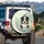 Australian Shepherd Fuzzie Orb Meadow - Dog Lover Gift for Pet Owners Spare Tire Cover - 3
