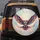 Majestic Rainbow Owl Flying Wings Spread Paint Drips - Outdoor Decor Gift for Owl Lovers Spare Tire Cover - 5