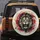 Roaring Lion Golden Eyes Scarlet Swirl - Wildlife Lover Gift Spare Tire Cover - 5