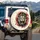 Roaring Lion Golden Eyes Scarlet Swirl - Wildlife Lover Gift Spare Tire Cover - 3