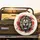 Roaring Lion Golden Eyes Scarlet Swirl - Wildlife Lover Gift Spare Tire Cover - 2
