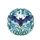 Flying Bat Stained Glass Art Nouveau Floral - Wildlife Lover Home Decor Gift Spare Tire Cover - 4
