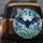 Flying Bat Stained Glass Art Nouveau Floral - Wildlife Lover Home Decor Gift Spare Tire Cover - 5