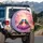 Exotic Painted Buntings Cherry Blossom Flowers Nature Lover Gift Spare Tire Cover - 3