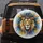 Majestic Flowing Mane Lion Head Ornate Silver Crown - Wildlife Lover Gift Spare Tire Cover - 5