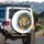 Majestic Flowing Mane Lion Head Ornate Silver Crown - Wildlife Lover Gift Spare Tire Cover - 3