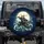 Japanese Cat Samurai Ocean Waves Moon - Martial Arts Fan Car Decor Gift Spare Tire Cover - 1