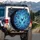 Blue Butterfly Cosmic Energy Stars - Home Decor Gift for Butterfly Lover Spare Tire Cover - 3