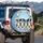Border Collie Puppies Rose Garden - Dog Lover Home Decor Gift Spare Tire Cover - 3