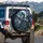 Menacing Armored Azure Silver Dragon Fantasy Storm - Dragon Fan Gift Spare Tire Cover - 3