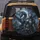 Menacing Armored Azure Silver Dragon Fantasy Storm - Dragon Fan Gift Spare Tire Cover - 5