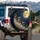 Golden Full Moon Wispy Tall Grass Night Sky Stars - Nature Lover Outdoor Vehicle Gift Spare Tire Cover - 3