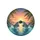 Dolphins Touching Noses Tropical Sunset Palm Trees - Ocean Lover Gift Spare Tire Cover - 4