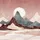 Maroon Gold Mountain Peaks Sun Moon Water - Travel Essentials Gift Spare Tire Cover - 6