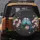 Pair of Light Blue Budgies Cherry Blossom Branch Glitter Hearts - Wildlife Lover Gift Spare Tire Cover - 5