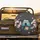 Pair of Light Blue Budgies Cherry Blossom Branch Glitter Hearts - Wildlife Lover Gift Spare Tire Cover - 2