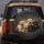 Golden Black Labrador Retriever Puppies Charcoal Scene - Pet Lover Gift Spare Tire Cover - 5