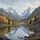Mountain Lake Vista Snow Capped Peaks Autumn Foliage - Nature Lover Gift Spare Tire Cover - 6