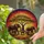 Majestic African Elephants Herd Sunlit Savanna Sunset Acacia Tree - Wildlife Lover Home Decor Gift Stained Glass Suncatcher - 2