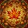 Autumn Maple Leaf Mosaic - Nature Lover Home Decor Gift Stained Glass Suncatcher - 5