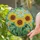 Sunflowers Butterflies Garden Mosaic - Home Decor Gift for Garden Lover Stained Glass Suncatcher - 2