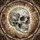 Luminous Skull with Prismatic Shards and Organic Foliage - Home Decor Gift Stained Glass Suncatcher - 5