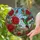 Hummingbird Red Rose Garden Blooms - Home Decor Gift for Bird Lover Stained Glass Suncatcher - 2