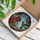 Hummingbird Red Rose Garden Blooms - Home Decor Gift for Bird Lover Stained Glass Suncatcher - 3