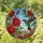 Hummingbird Red Rose Garden Blooms - Home Decor Gift for Bird Lover Stained Glass Suncatcher - 1