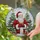 Santa Claus Christmas Trees Presents Holly Snow - Holiday Home Decor Gift Stained Glass Suncatcher - 2
