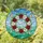 Floral Wreath Butterflies - Home Decor Gift for Garden Lover Stained Glass Suncatcher - 1