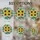 Sunflowers Green Vines Berry Clusters Filigree - Home Decor Gift for Garden Lover Stained Glass Suncatcher - 4