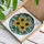 Sunflowers Green Vines Berry Clusters Filigree - Home Decor Gift for Garden Lover Stained Glass Suncatcher - 3