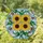 Sunflowers Green Vines Berry Clusters Filigree - Home Decor Gift for Garden Lover Stained Glass Suncatcher - 1