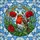 European Robin Red Poppies Golden Wheat Forget-Me-Nots - Home Decor Wildlife Lover Gift Stained Glass Suncatcher - 5