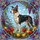 Tricolor Dog Grapes Apples Citrus Fruit - Home Decor Gift for Dog Lover Stained Glass Suncatcher - 5