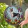 Tricolor Dog Grapes Apples Citrus Fruit - Home Decor Gift for Dog Lover Stained Glass Suncatcher - 2